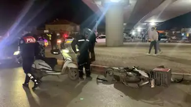 Motosikletli Kurye Trafik Kazası Geçirdi