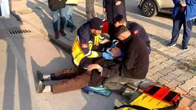 Karaman'da Yaşlı Adam Trafik Kazası Geçirdi