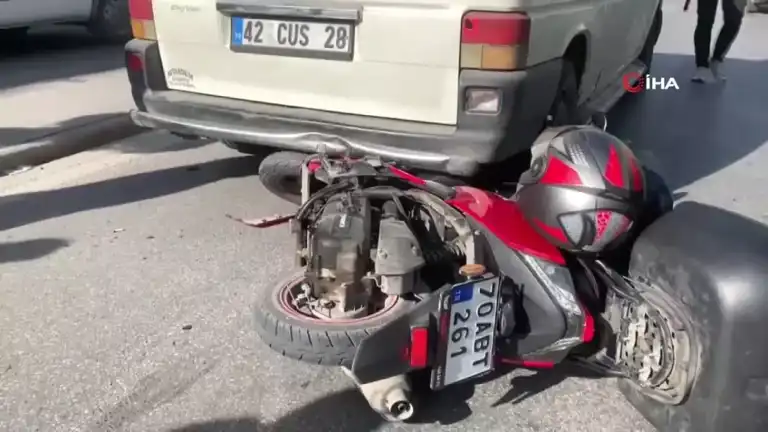 Motosiklet Kazası: Yaralı Var!